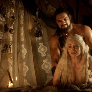 Emilia Clarke doggy